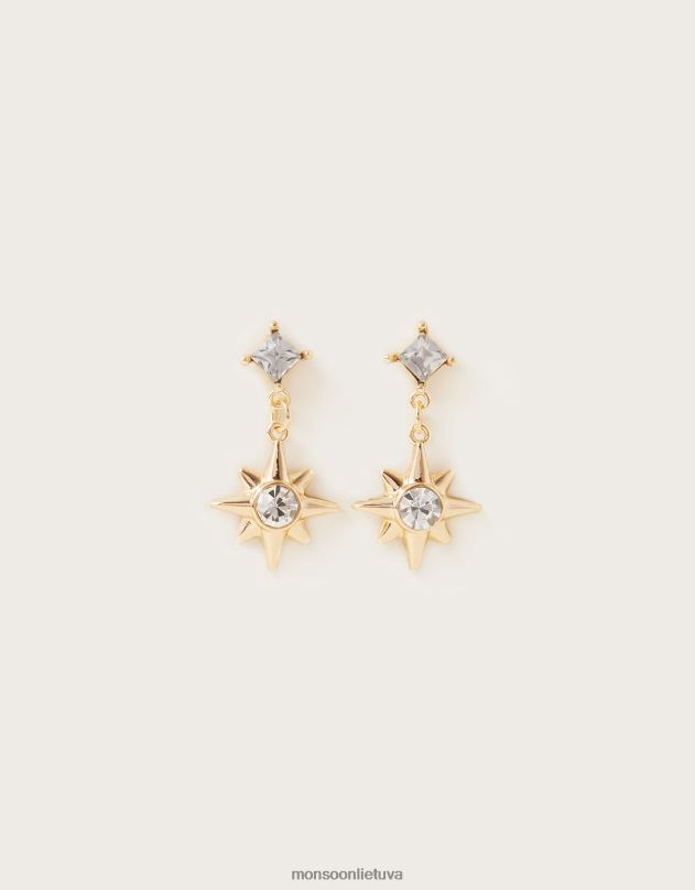 Monsoon žvaigždučių smeigtukai maži auskarai moterys stilingas priedas DPXBJ1298