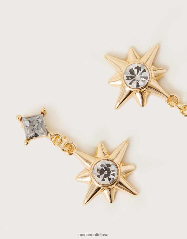 Monsoon žvaigždučių smeigtukai maži auskarai moterys stilingas priedas DPXBJ1298
