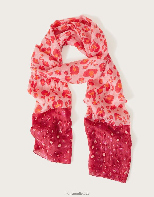 Monsoon gyvulių raštais šilkinis šalikas moterys stilingas priedas DPXBJ1215