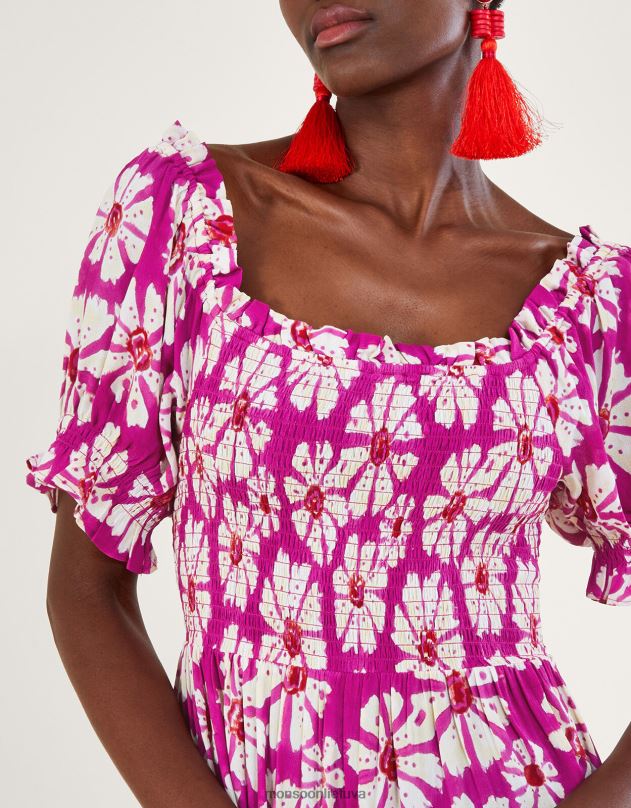 Monsoon Suknelė iš tvarios viskozės moterys rožinis apranga DPXBJ884