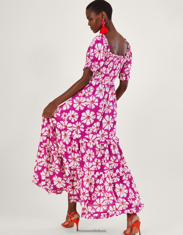 Monsoon Suknelė iš tvarios viskozės moterys rožinis apranga DPXBJ884