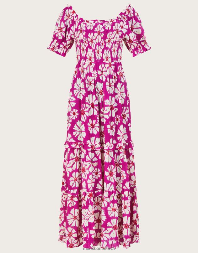 Monsoon Suknelė iš tvarios viskozės moterys rožinis apranga DPXBJ884