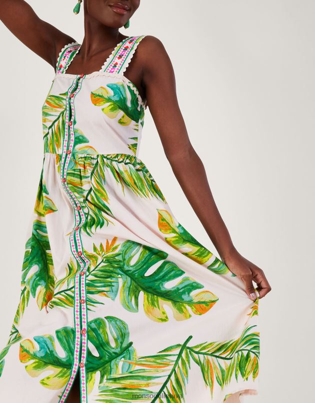 Monsoon delno rašto sarafanas moterys baltas apranga DPXBJ127