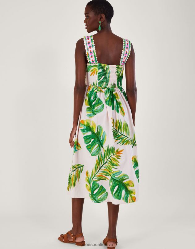 Monsoon delno rašto sarafanas moterys baltas apranga DPXBJ127