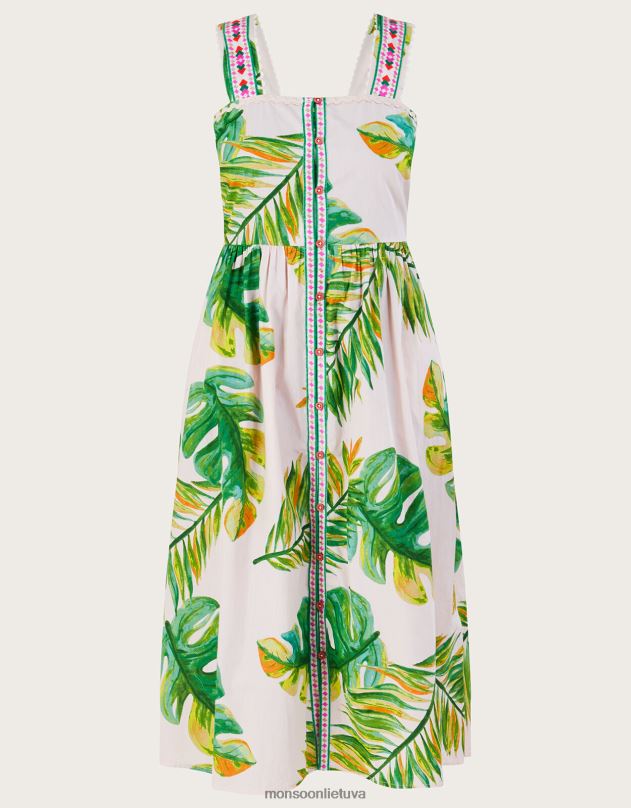 Monsoon delno rašto sarafanas moterys baltas apranga DPXBJ127