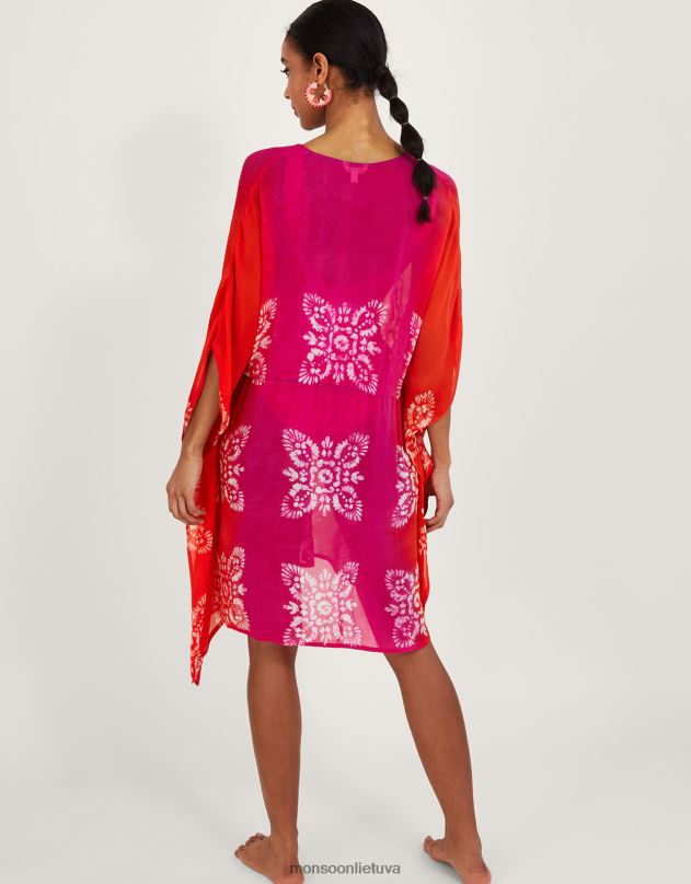 Monsoon batikos kaftanas moterys grakštus apranga DPXBJ349