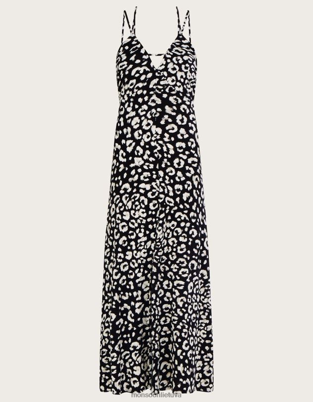 Monsoon Suknelė su petnešėlėmis su gyvūnų raštais moterys keli apranga DPXBJ510