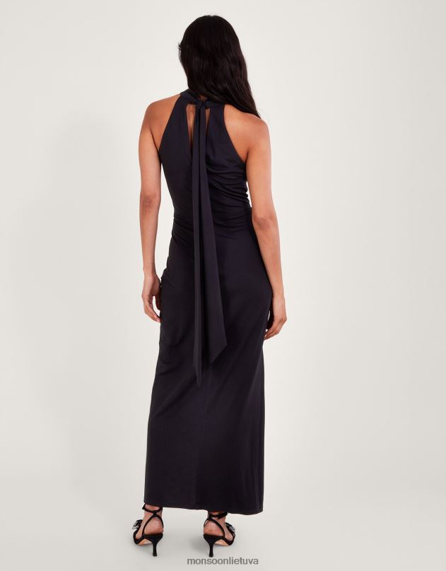 Monsoon carly corsage suknelė moterys juodas apranga DPXBJ113