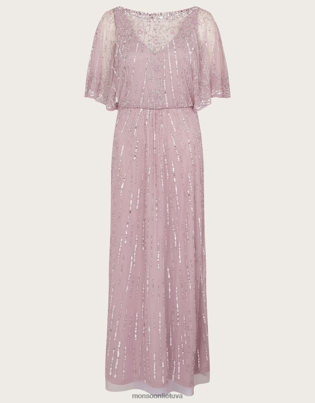 Monsoon Elizabeth puošta trumpesnio ilgio maxi suknelė moterys rožinis apranga DPXBJ654