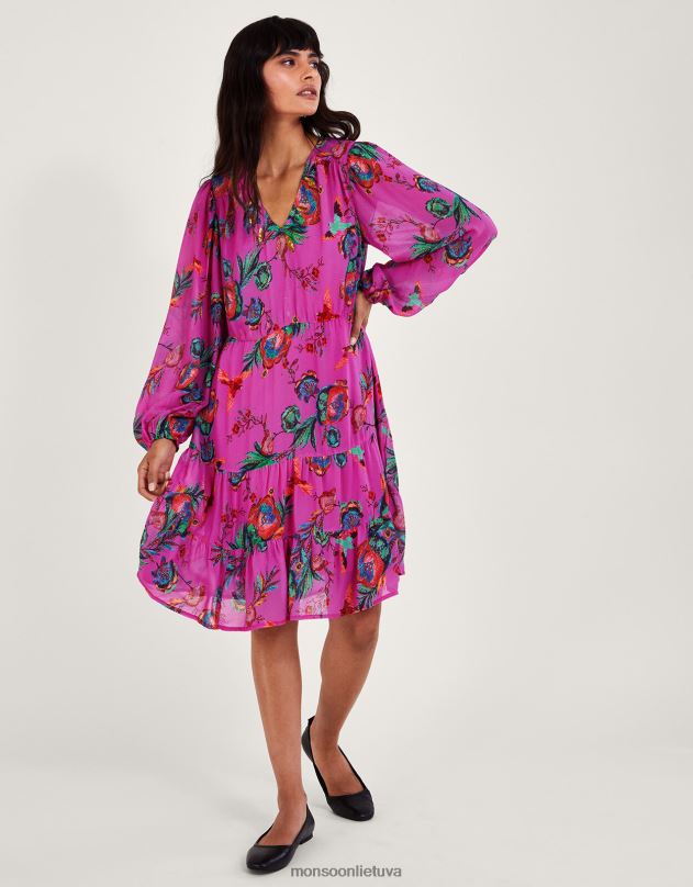 Monsoon Jordanijos arbatos suknelė moterys rožinis apranga DPXBJ11