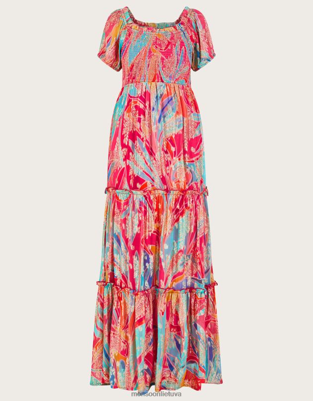 Monsoon ariel metalic maxi suknelė moterys keli apranga DPXBJ558