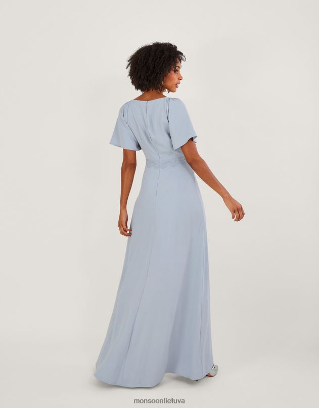 Monsoon charlotte crepe maxi suknelė moterys debesis apranga DPXBJ20