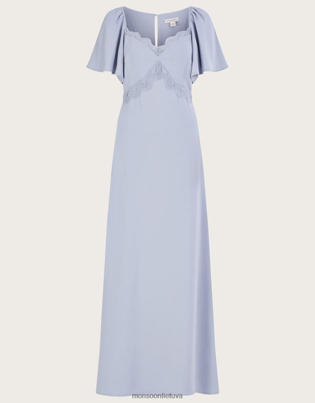 Monsoon charlotte crepe maxi suknelė moterys debesis apranga DPXBJ20