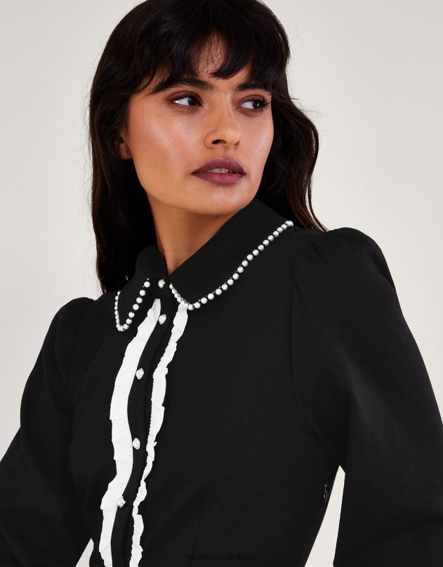 Monsoon paloma ponte suknelė moterys juodas apranga DPXBJ26