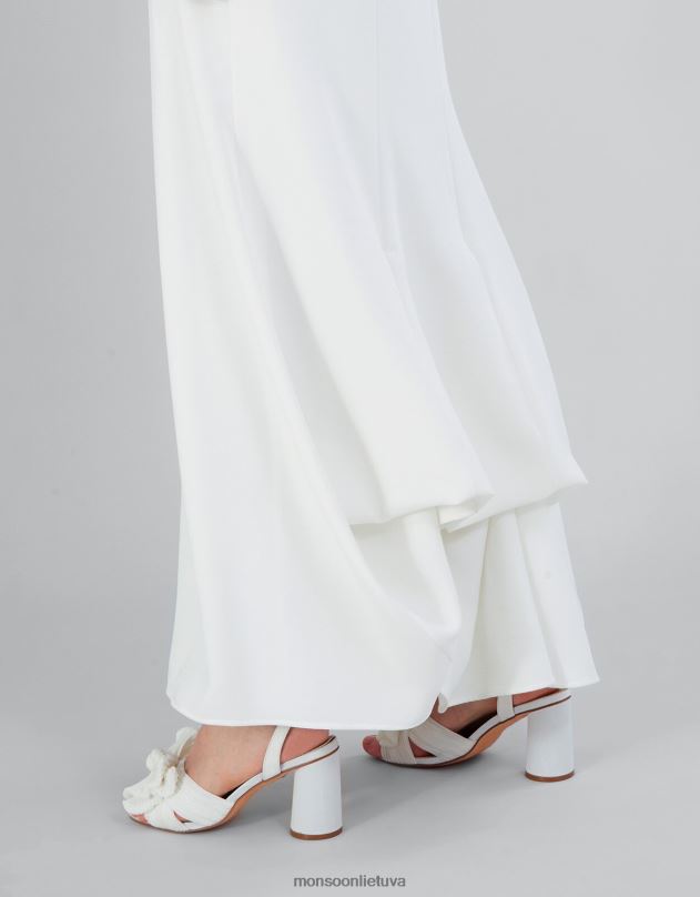 Monsoon Kate Pearl apdaila nuotakos maxi suknelė moterys dramblio kaulo apranga DPXBJ400