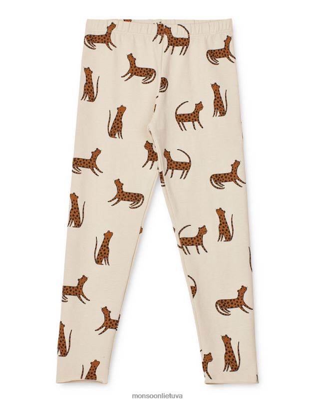 Monsoon Liewood marie leopardo rašto antblauzdžiai vaikai kremas apranga DPXBJ1971