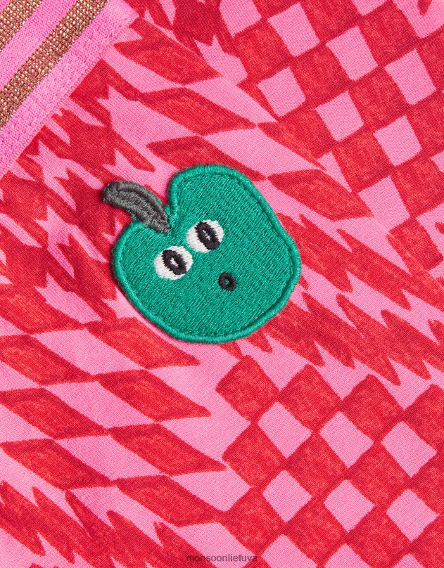 Monsoon raštuoti antblauzdžiai mergina raudona apranga DPXBJ1640