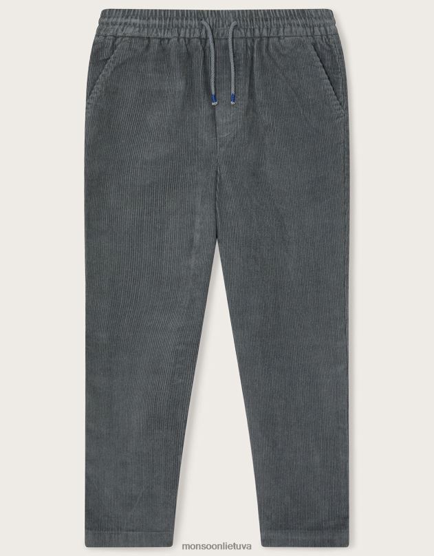 Monsoon siaurėjančios virvelės kelnės berniukas pilka apranga DPXBJ2210