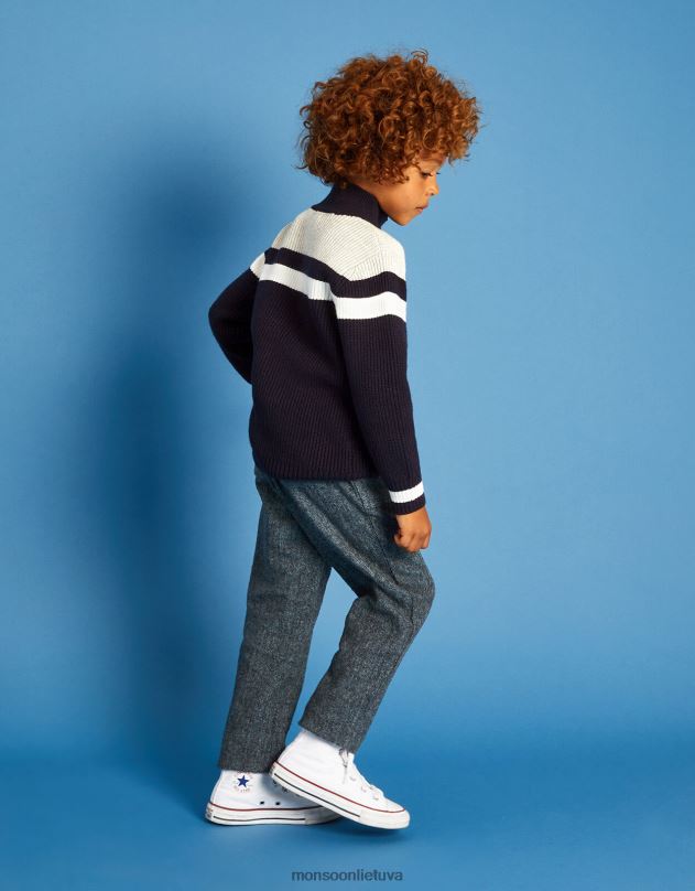 Monsoon silkės kelnės berniukas pilka apranga DPXBJ2221