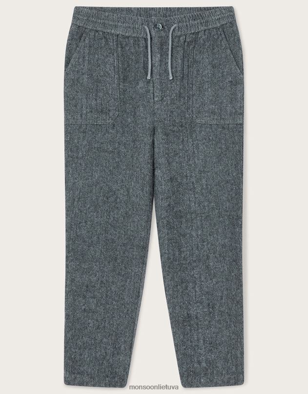 Monsoon silkės kelnės berniukas pilka apranga DPXBJ2221