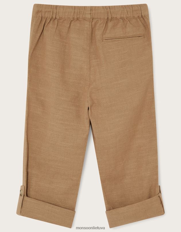 Monsoon slub suvyniotos kelnės berniukas natūralus (akmuo) apranga DPXBJ2266