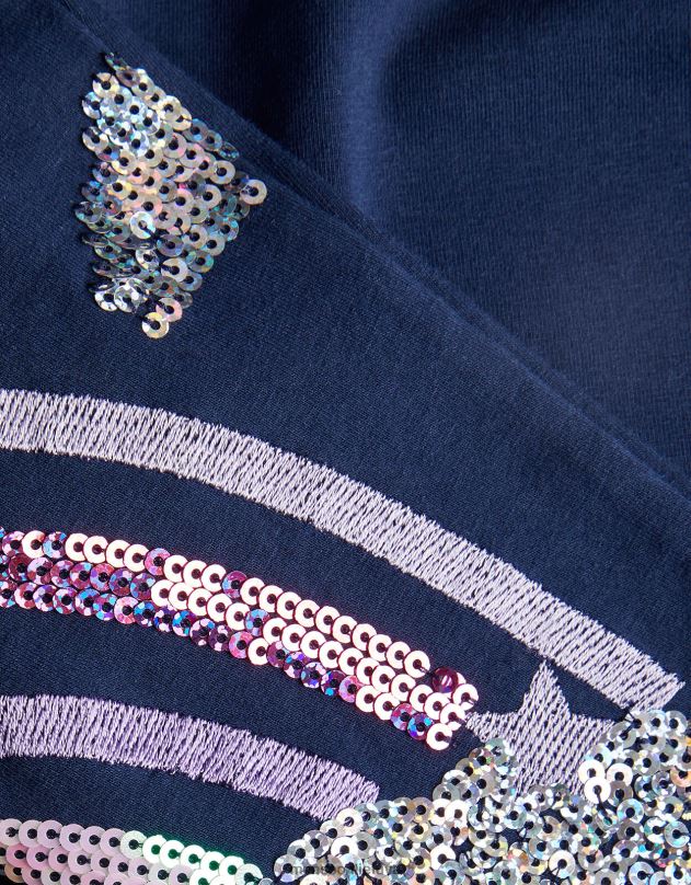 Monsoon vaivorykštės blizgučių antblauzdžiai mergina mėlyna (navy) apranga DPXBJ1712