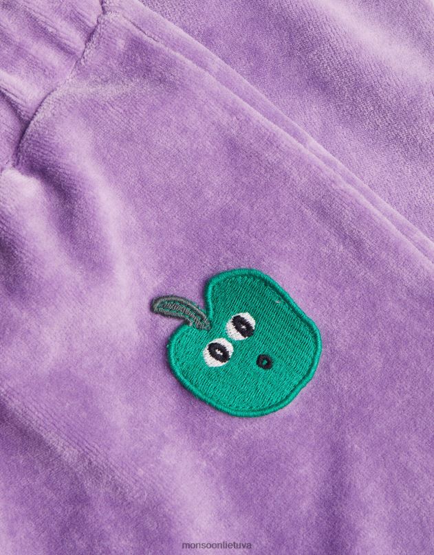 Monsoon veliūrinės bėgimo kelnaitės mergina violetinė (alyvinė) apranga DPXBJ1658