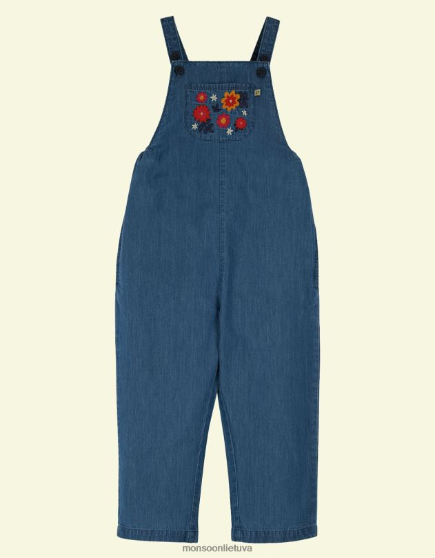 Monsoon frugi alexa dungarees mergina mėlyna apranga DPXBJ2029