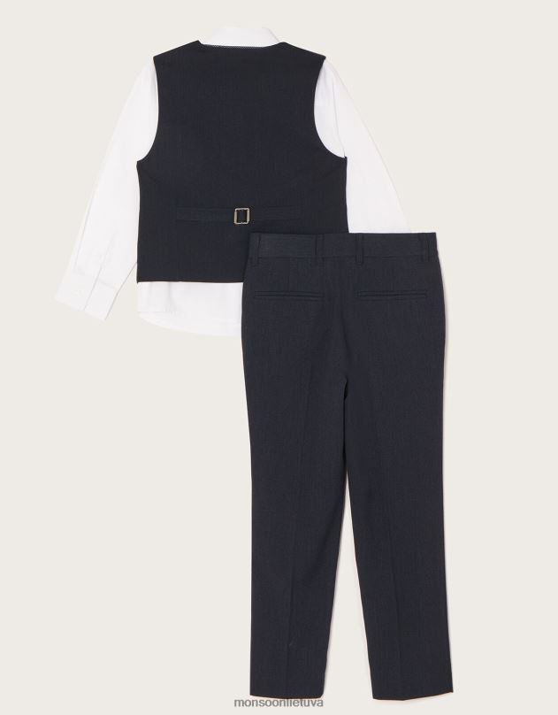 Monsoon Callum keturių dalių kostiumas berniukas mėlyna (navy) apranga DPXBJ2257
