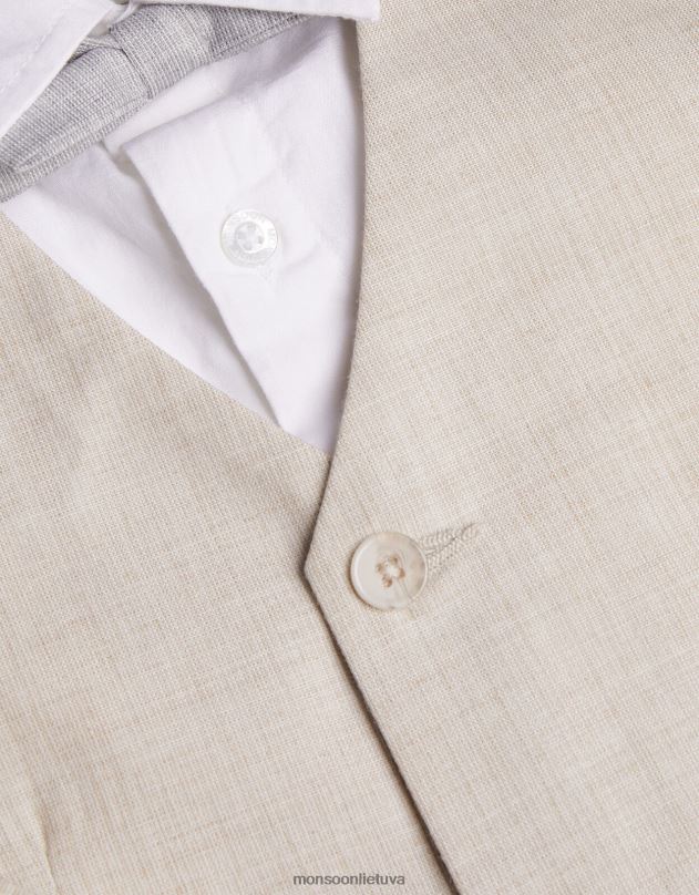 Monsoon keturių dalių kostiumas su peteliške berniukas natūralus (akmuo) apranga DPXBJ2272