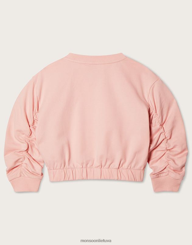 Monsoon Butterfly crop megztinis mergina rožinis apranga DPXBJ1820