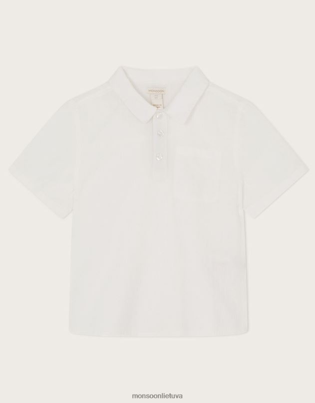 Monsoon pusiau surišti marškinėliai berniukas dramblio kaulo apranga DPXBJ2288