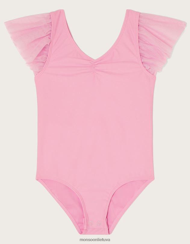 Monsoon stebuklų žemė su raukiniais rankovėmis mergina rožinė (tamsiai rožinė) apranga DPXBJ1841