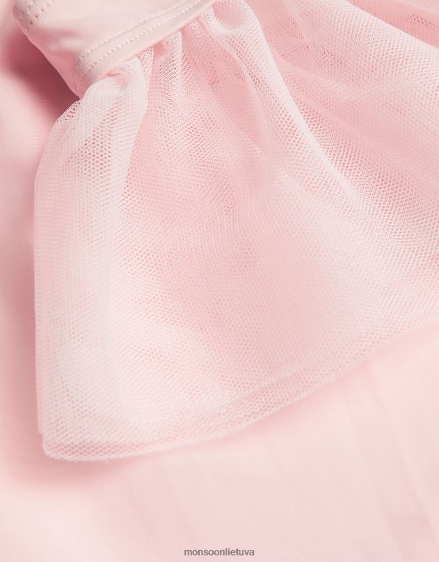 Monsoon stebuklų žemė su raukiniais rankovėmis mergina rožinė (šviesiai rožinė) apranga DPXBJ1842