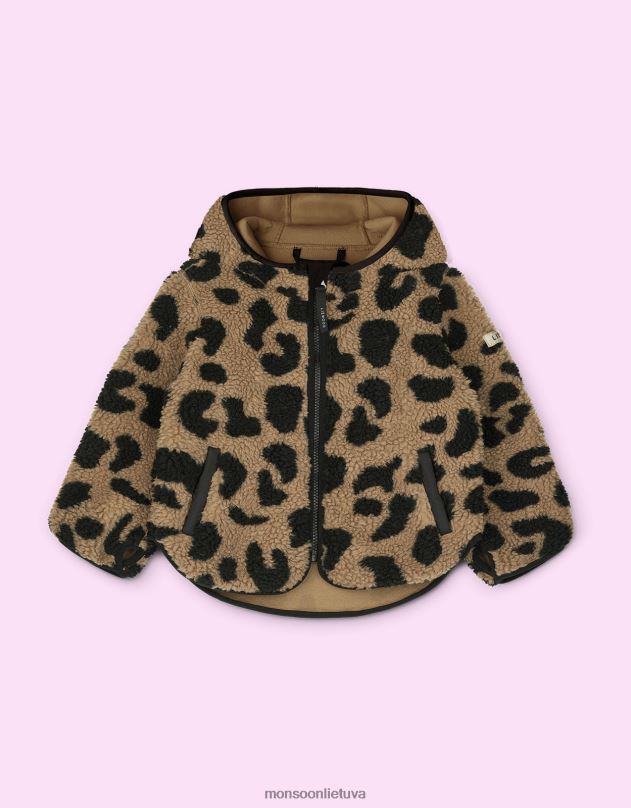 Monsoon Liewood Mara striukė su gobtuvu vaikai rudas apranga DPXBJ1916