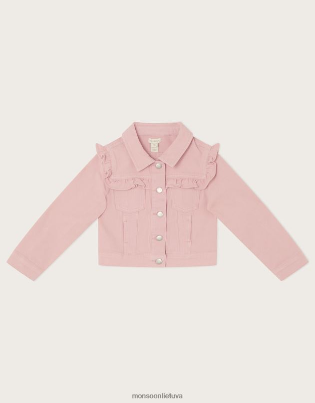 Monsoon ruoželinis švarkas mergina rožinis apranga DPXBJ1963