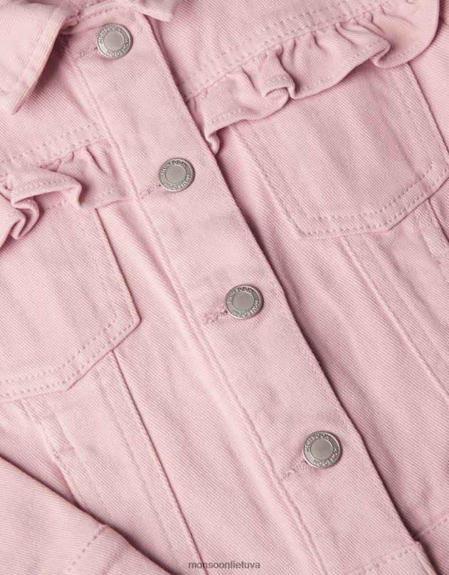 Monsoon ruoželinis švarkas mergina rožinis apranga DPXBJ1963