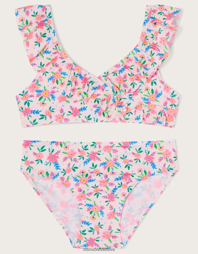 Monsoon Ditsy spot wrap bikinio rinkinys mergina dramblio kaulo apranga DPXBJ1999