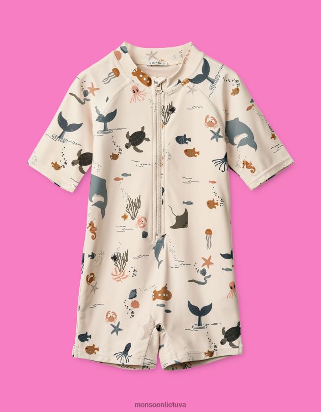 Monsoon Liewood max maudymosi kombinezonas vaikai kremas apranga DPXBJ2287