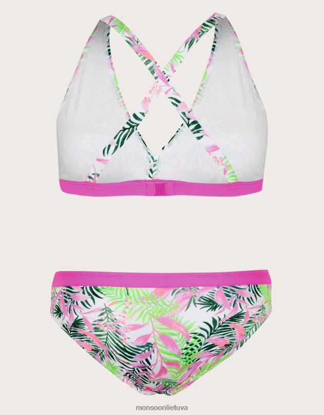 Monsoon gražus delno trikampio bikinio rinkinys mergina dramblio kaulo apranga DPXBJ1957