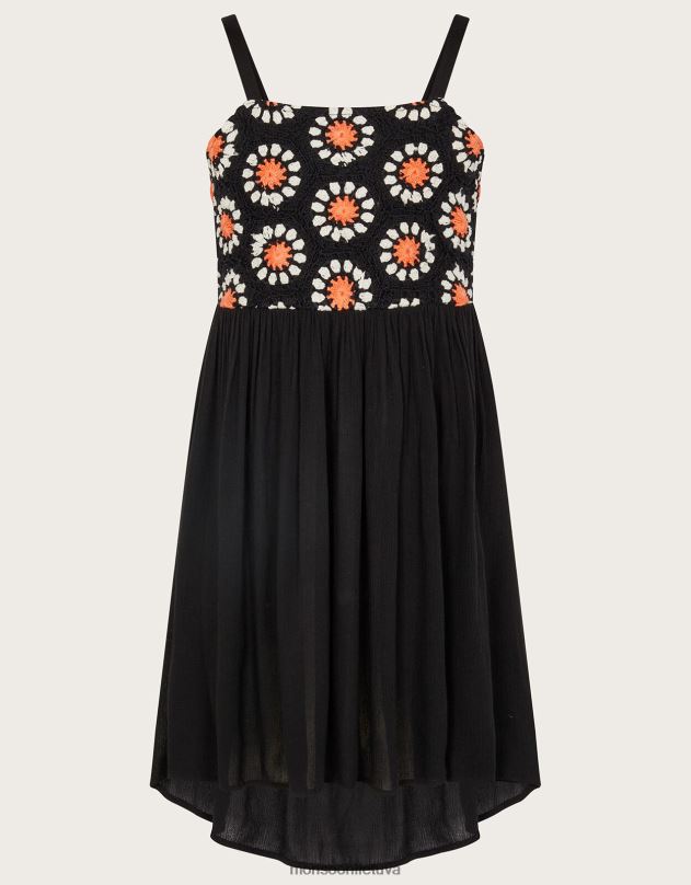 Monsoon nerta suknele mergina juodas apranga DPXBJ1707