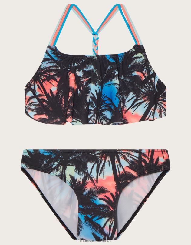 Monsoon ombre bikinio rinkinys delninuku mergina keli apranga DPXBJ1705
