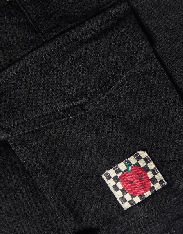 Monsoon džinsinis mini sijonas mergina juodas apranga DPXBJ1684