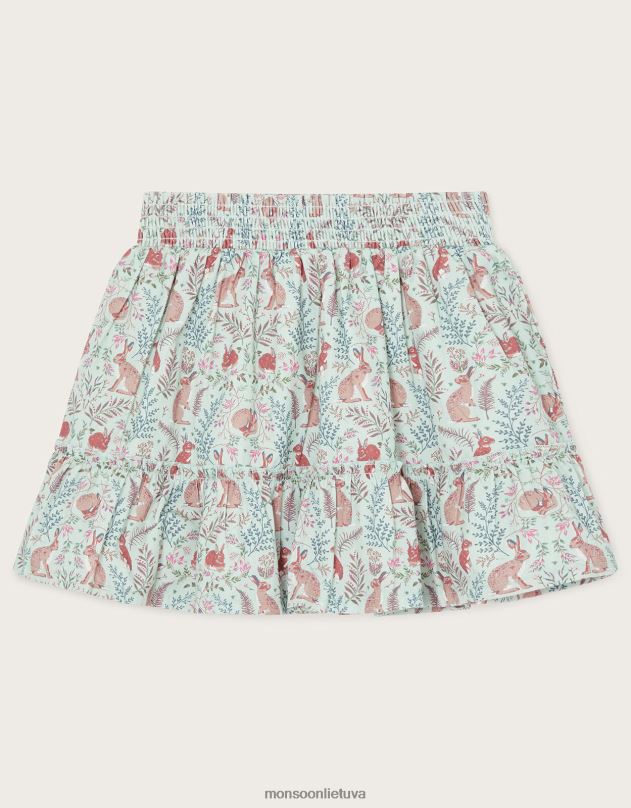 Monsoon kiškio sijonas wwf-uk bendradarbiavimas mergina žalias apranga DPXBJ1750