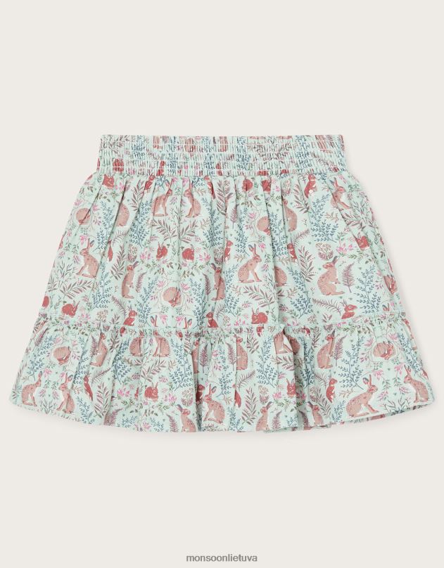 Monsoon kiškio sijonas wwf-uk bendradarbiavimas mergina žalias apranga DPXBJ1750