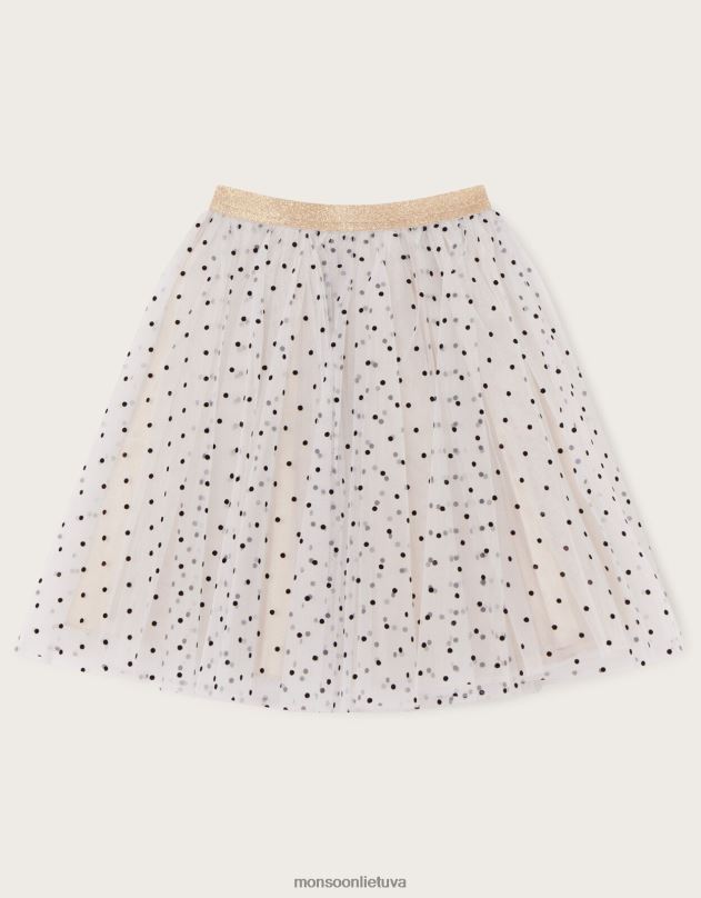 Monsoon stebuklų žemė taškuotas blizgantis sijonas mergina auksas apranga DPXBJ1652