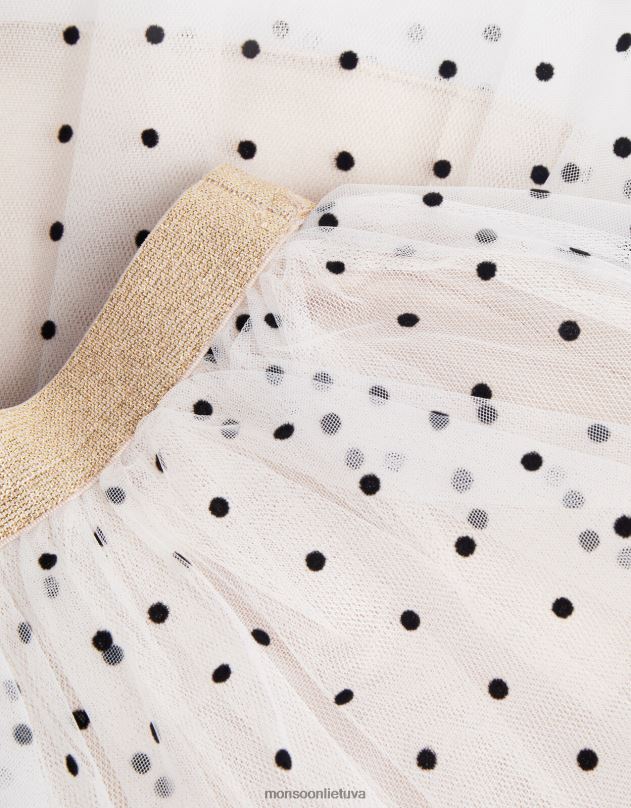 Monsoon stebuklų žemė taškuotas blizgantis sijonas mergina auksas apranga DPXBJ1652