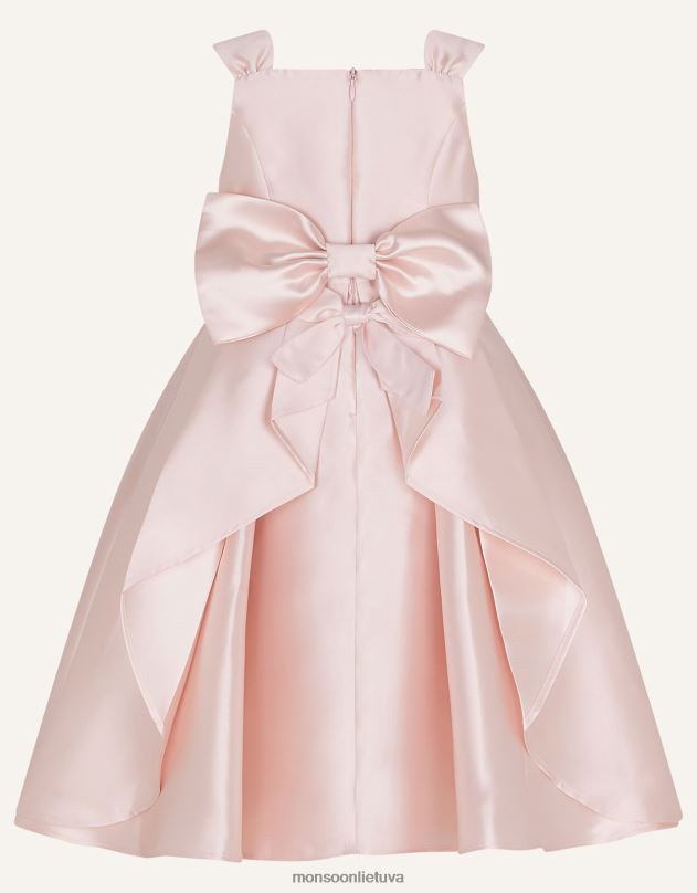 Monsoon Audrey hercogienės ruoželinė pamergių suknelė mergina rožinis apranga DPXBJ1607