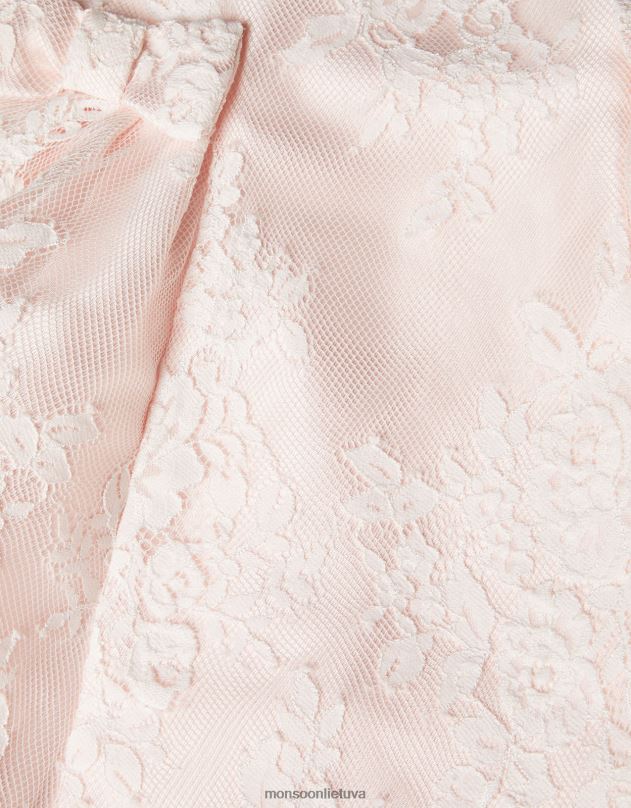 Monsoon Baby Lola Bow nėriniuota suknelė mergina rožinis apranga DPXBJ2165