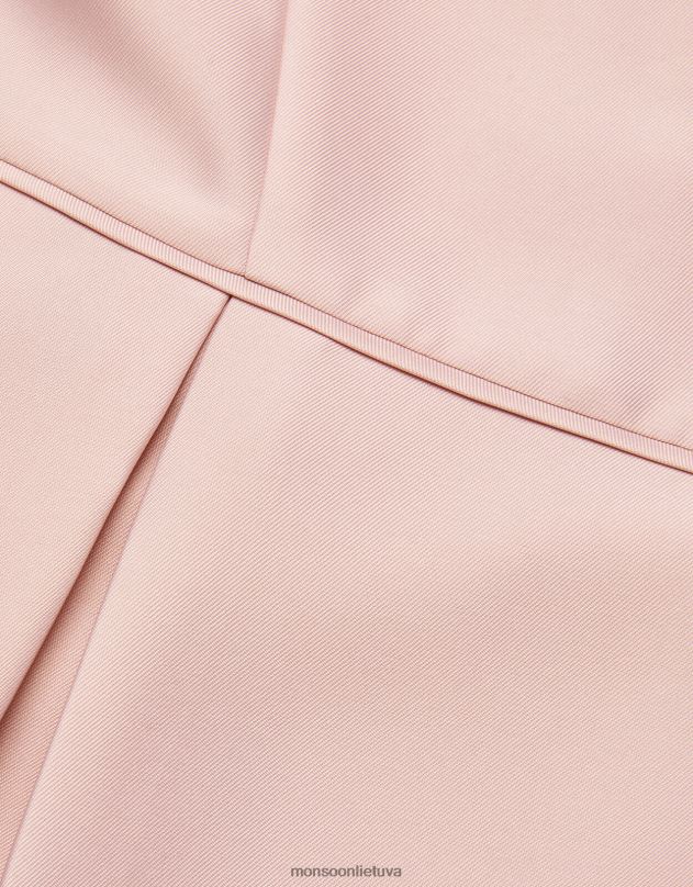 Monsoon Bardot hercogienės ruoželinė išleistuvių suknelė mergina rožinis apranga DPXBJ2037